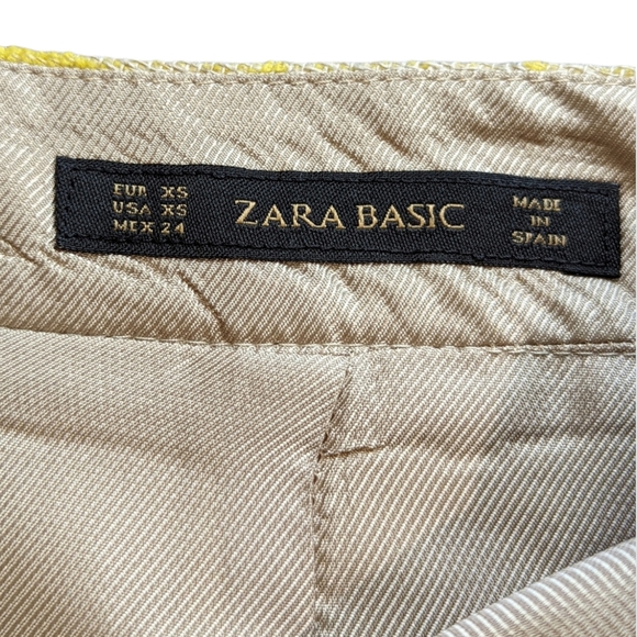 ZARA yellow burlap skirt - Picture 4 of 8
